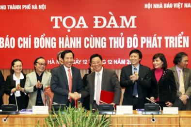 UBND TP Hà Nội ký hợp tác với Hội Nhà báo Việt Nam